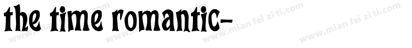 the time romantic字体转换